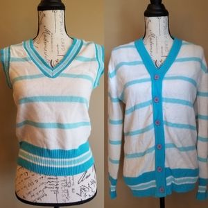 Vintage 1970's 2 Piece Sweater Set